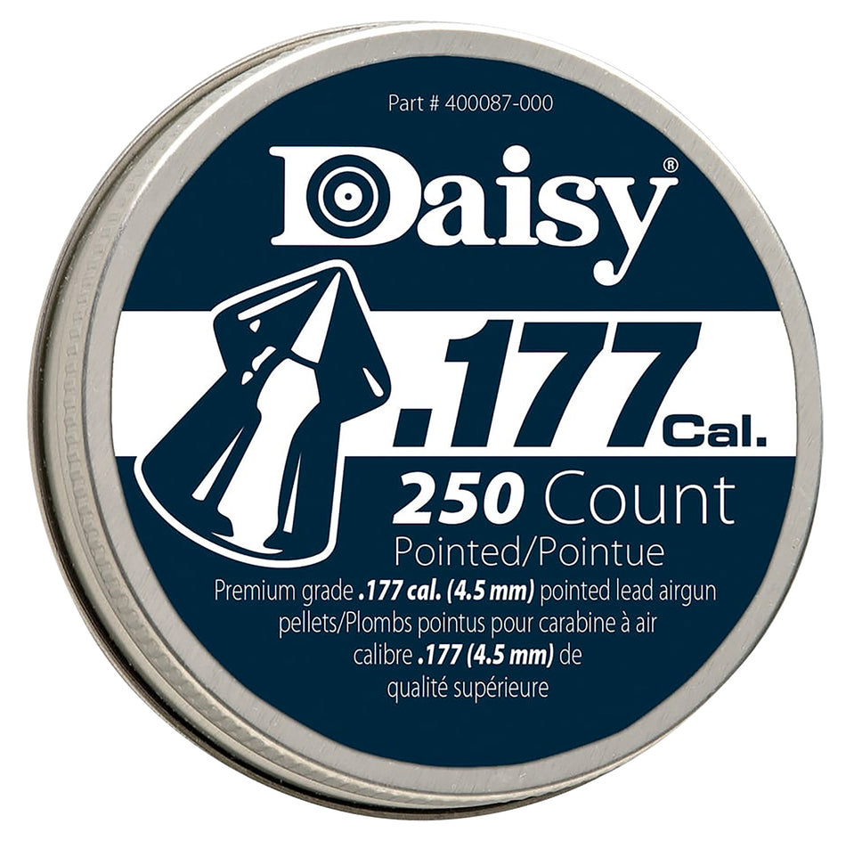 Daisy 987777406 PrecisionMax Premium .177 Caliber Pointed Field Pellet 250 Per Tin