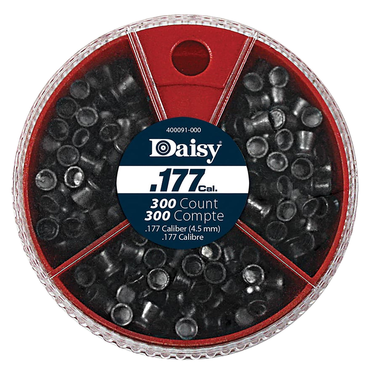 Daisy 987781406 Dial-A-Pellet Premium .177 Caliber Multi-Style Lead Pellet 300 Per Tin