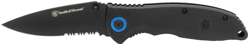 Smith & Wesson 3.25" Clip Folder Pocket Knife with Keychain Bottle Opener