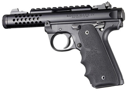 Hogue 79080 Black Rubber Finger Groove Grip for Ruger Mark IV 22/45