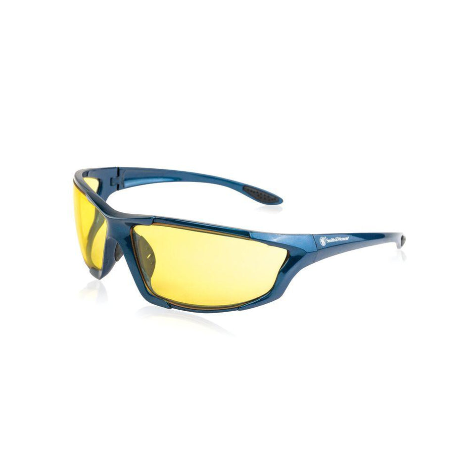 Smith & Wesson Major Shooting Glasses Full Frame Blue with Amber Lens ANSI Z87.1