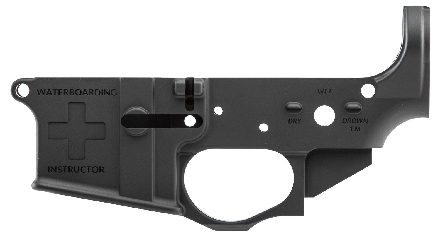 Spikes STLS033 Water Boarding Instructor Stripped Lower Receiver - Multi-Caliber AR-15