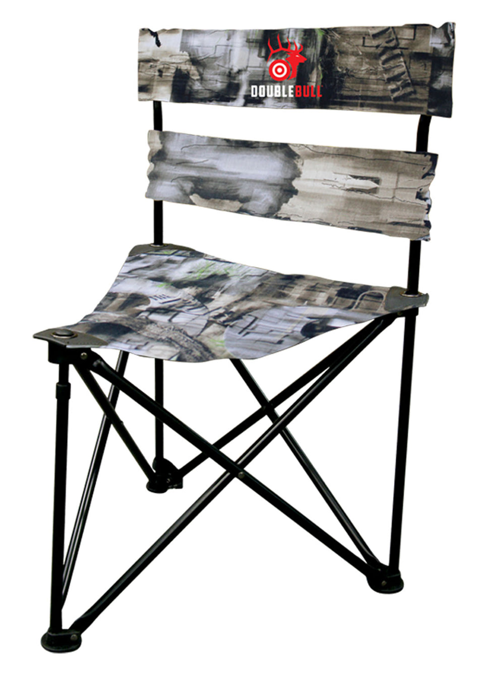Primos PS60085 Double Bull Tri-Stool Camouflage Steel Hunting Ground Blind Seat
