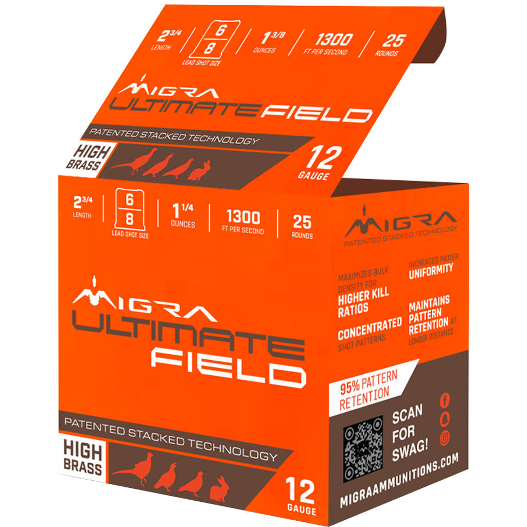 Migra 12 Gauge Shotgun Shells Migra Ammunitions Migra Dove & Field #6 / 8 1-3/8 oz 2.75 in