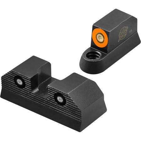 XS Sights R3D 2.0 Orange Tritium Pistol Sights Standard Height CZ P10 Optics Ready