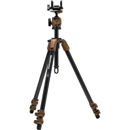 Manfrotto Alpha S.H.O.T. Carbon Tripod Ball Head Kit Brown