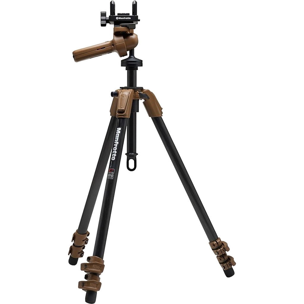 Manfrotto Alpha S.H.O.T. Carbon Grip Pro Tripod Kit Brown