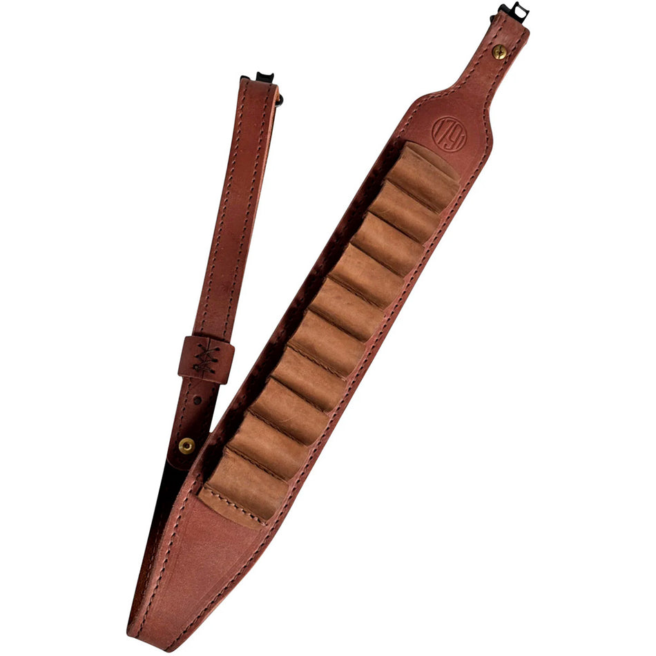 1791 HUNT 12 ga. Ambidextrous Leather Ammo Sling Brown