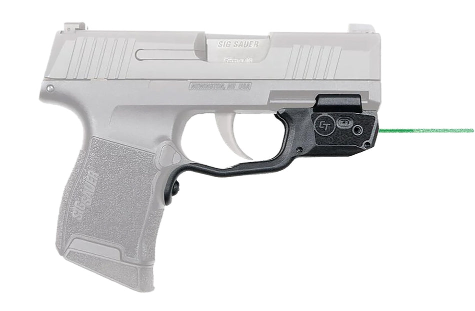 Crimson Trace Laserguard Sig P365/P365XL/P365SAS Green Laser Black Polymer Trigger Guard