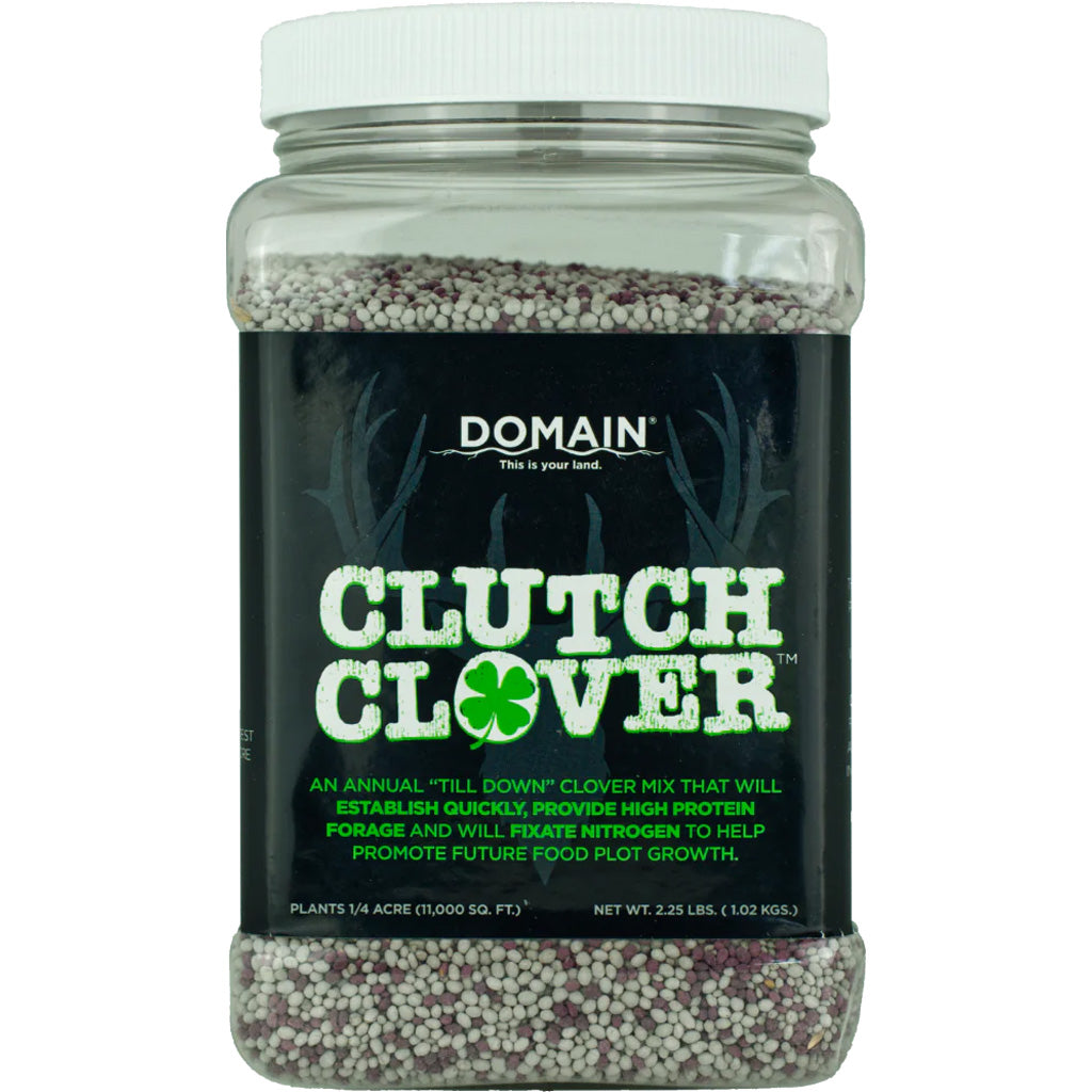 Domain Clutch Clover Food Plot Blend Seed 1/4 Acre