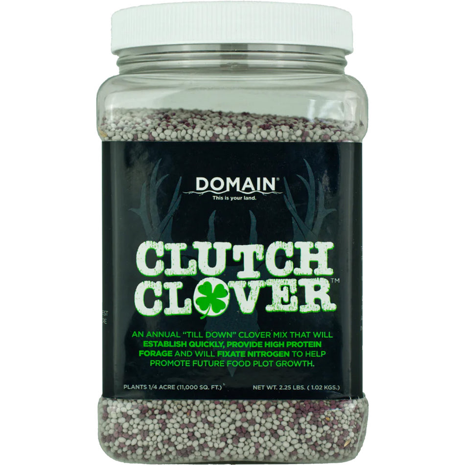 Domain Clutch Clover Food Plot Blend Seed 1/4 Acre