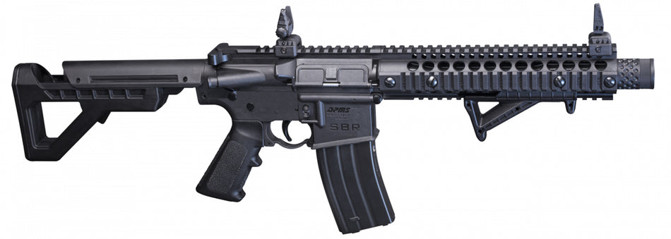 Crosman DSBR DPMS SBR CO2 Air Rifle 177 BB 25-Round Full Auto Blowback Black 6 Position Stock