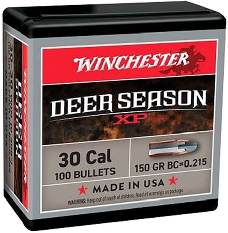 Winchester Deer Season XP .308" 150gr Polymer Tip .30 Cal Bullets 100/ct