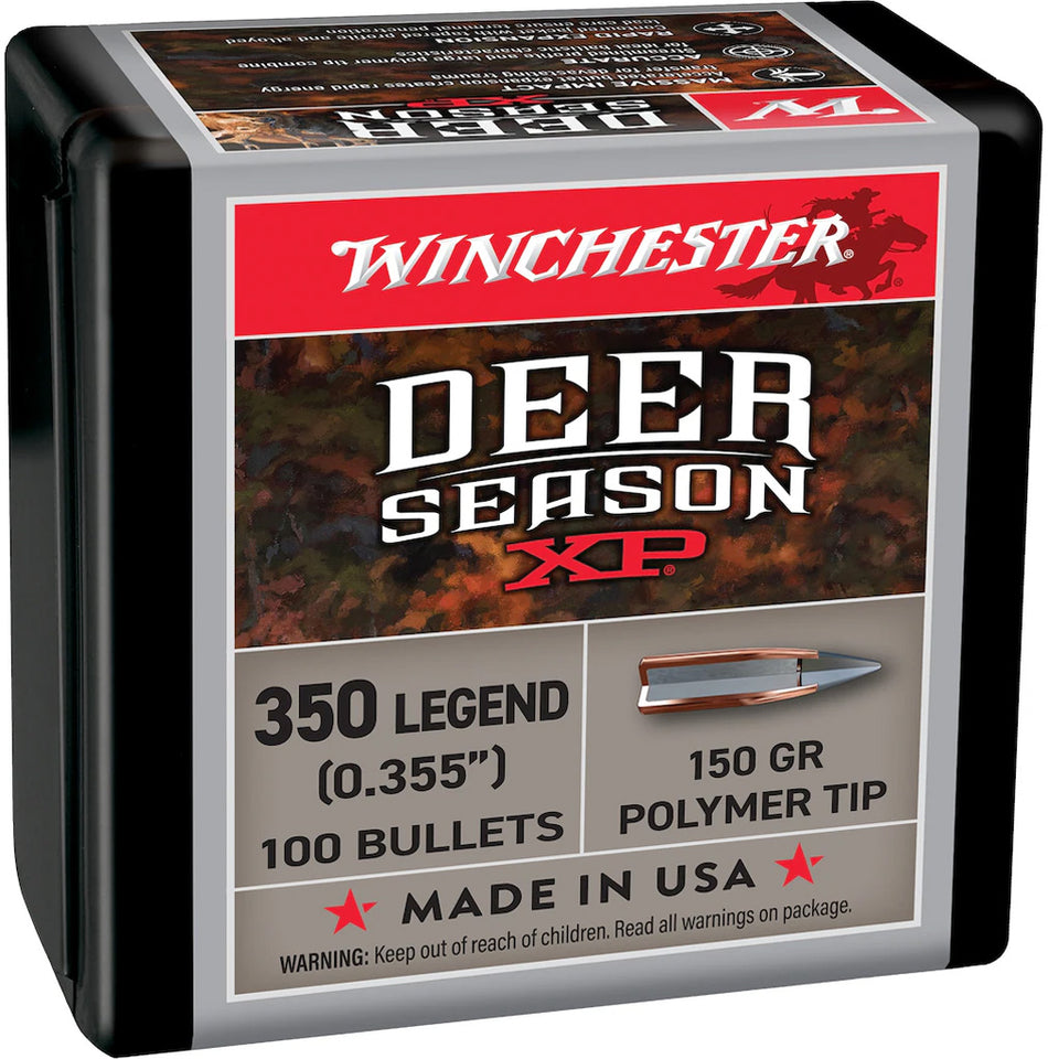 Winchester Deer Season XP 350 LEGEND 150 gr Jacketed Rifle Bullets 100-Pack