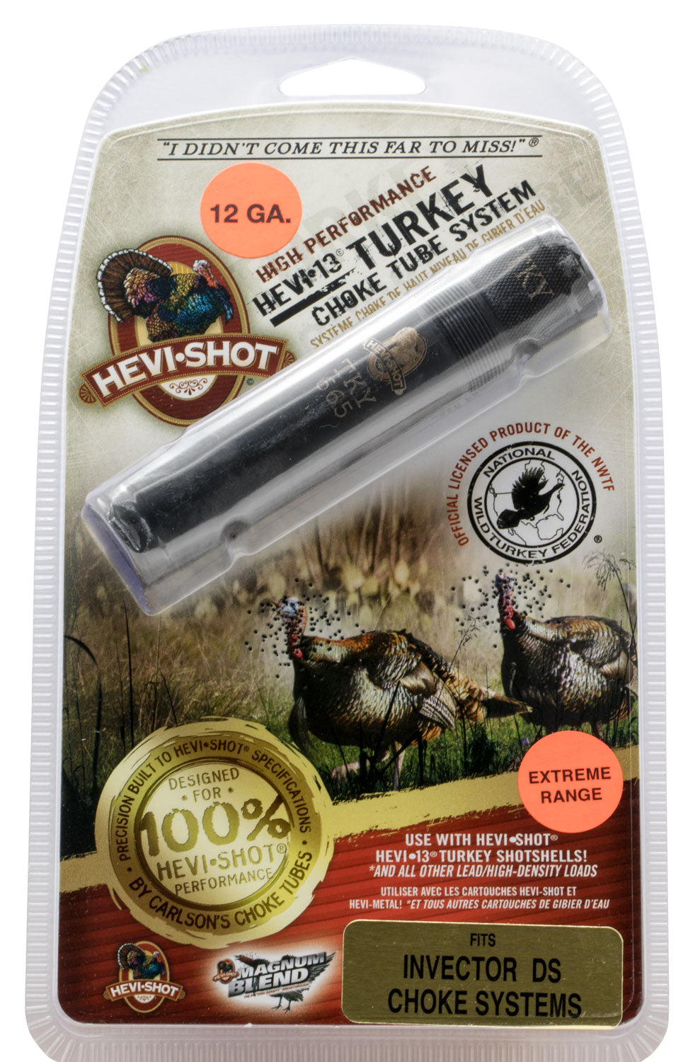 HEVI-Shot 84531 Turkey Choke Tube Browning Invector-DS 12 Gauge Stainless Steel Non-Ported