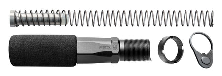 Phase 5 HEX2C Hex-2 Complete AR Pistol Buffer Tube Assembly Black 7075-T7 Aluminum