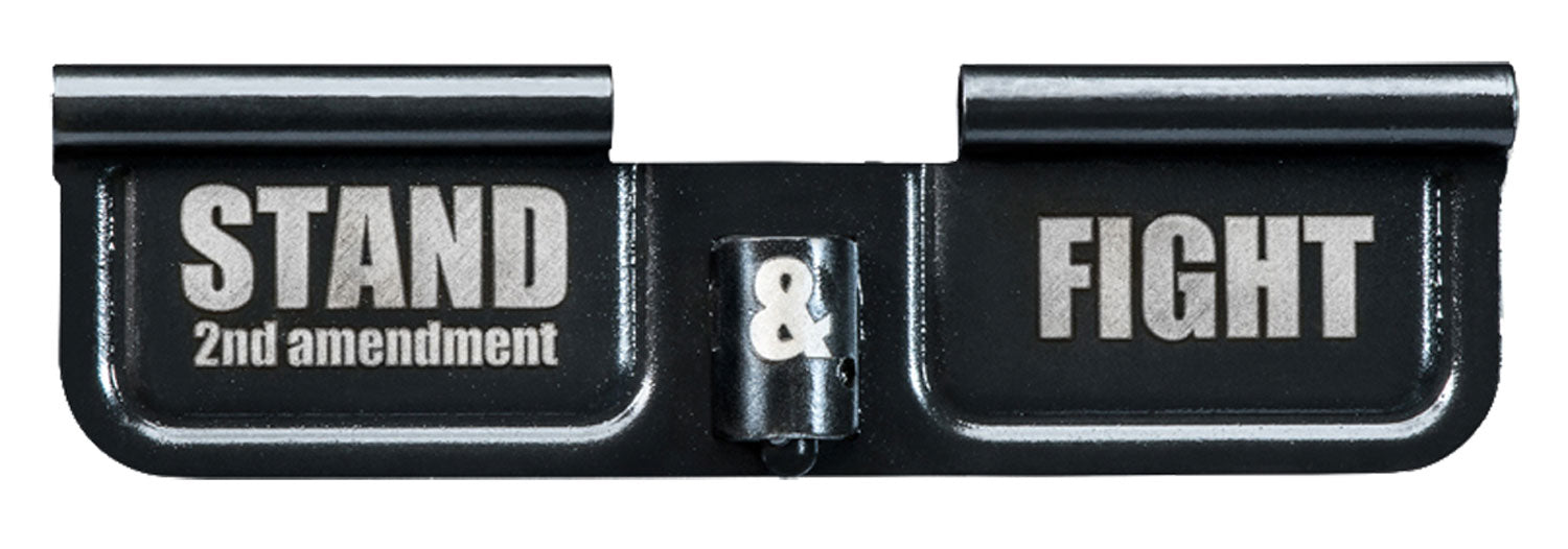 Phase 5 EPCSTAND AR-15 Dust Cover Ejection Port Door Black Parkerized 3.10" Stand & Fight Engraving