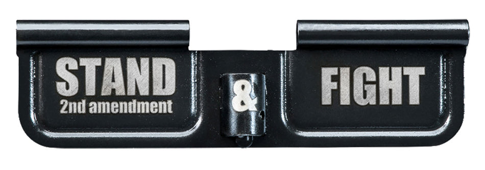 Phase 5 EPCSTAND AR-15 Dust Cover Ejection Port Door Black Parkerized 3.10" Stand & Fight Engraving