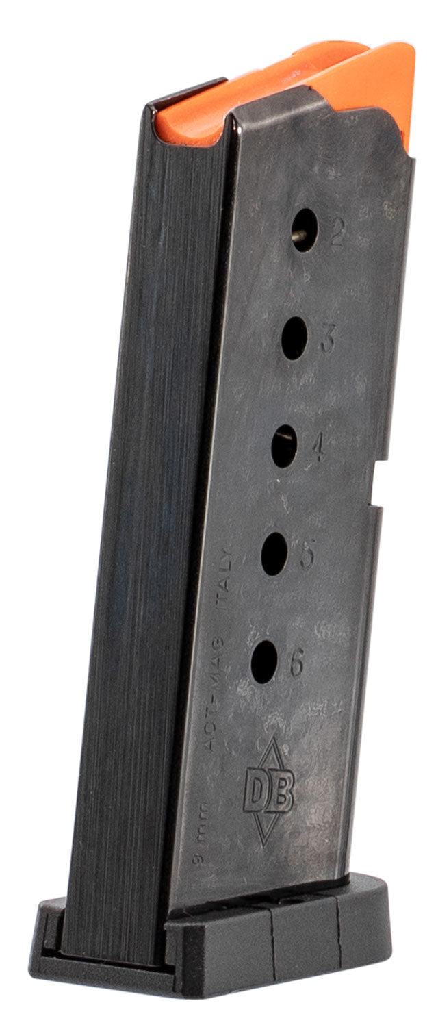 Diamondback DB9MAGG4 DB9 Gen 4 6rd 9mm Flat Base Blued Steel Magazine