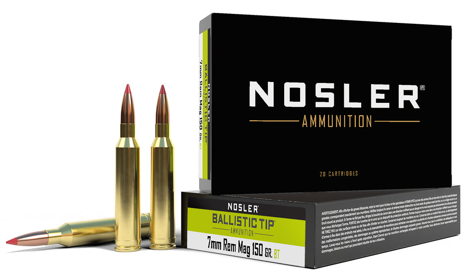 Nosler 7mm Remington Mag 40045 Ballistic Tip Spitzer Ballistic Tip 150 Grain