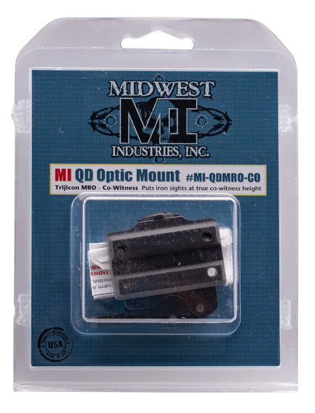 Midwest Industries MIQDMROCO QD Mount for Trijicon MRO Black Hardcoat Anodized