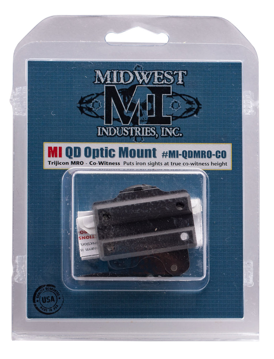 Midwest Industries MIQDMROCO QD Mount for Trijicon MRO Black Hardcoat Anodized