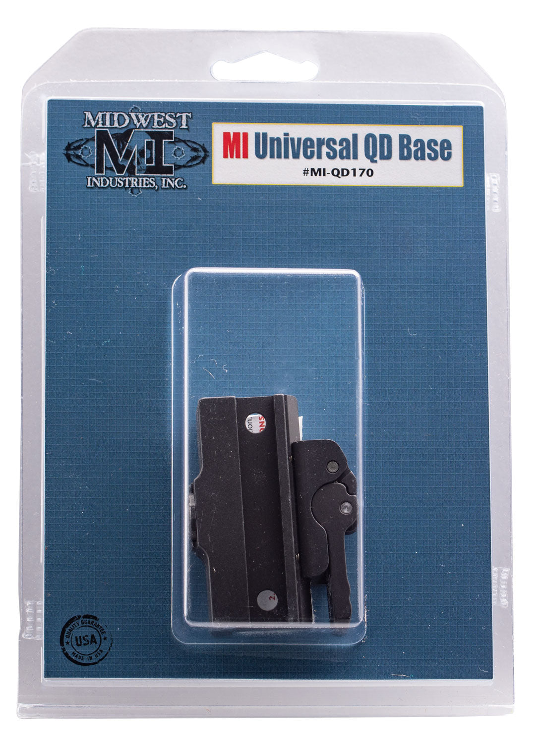 Midwest Industries MIQD170 QD Universal Rail Base Hardcoat Anodized Black
