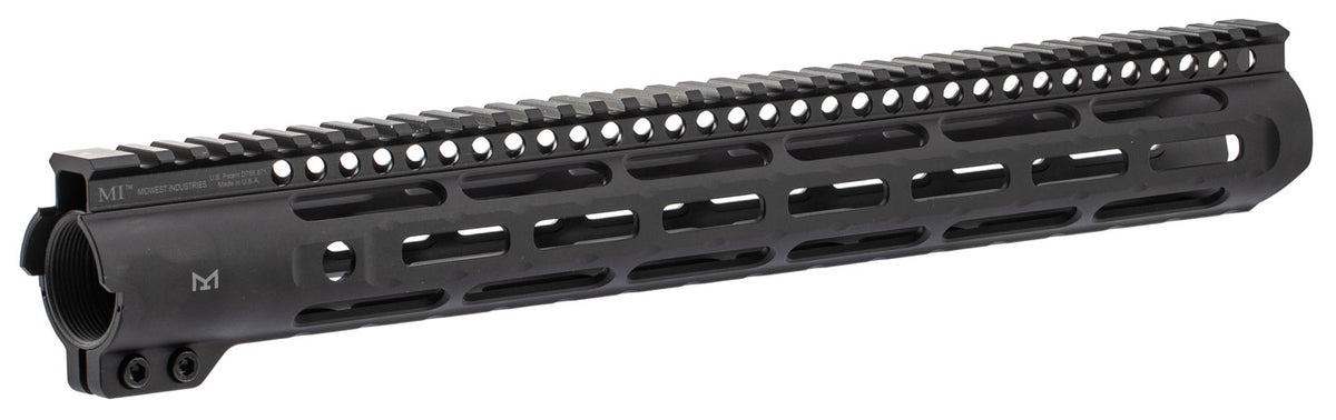 Midwest Industries MISLH15 Slimline AR-15 6061 Aluminum Black Anodized 15" Handguard