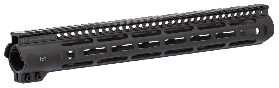 Midwest Industries MISLH15 Slimline AR-15 6061 Aluminum Black Anodized 15" Handguard