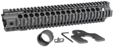 Midwest Industries MICRT12625 T-Series AR-15 6061 Aluminum Black Anodized 12.625" Handguard