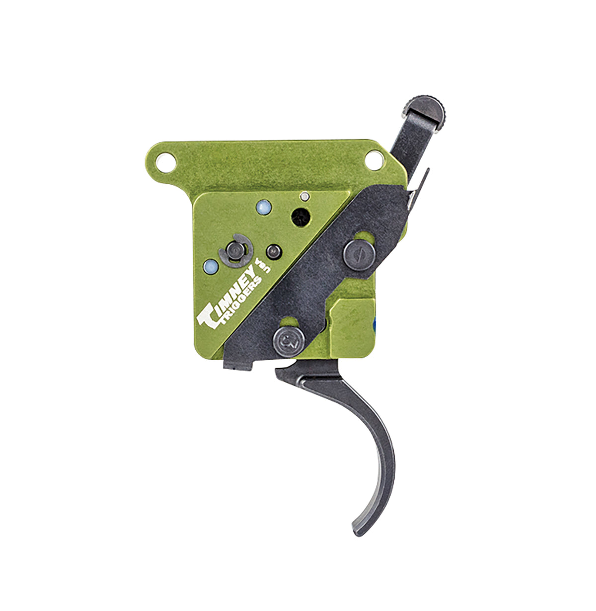 Timney Elite Hunter 510V2 Curved Trigger 3 lbs Draw Weight Remington 700 Right Black/Green Finish