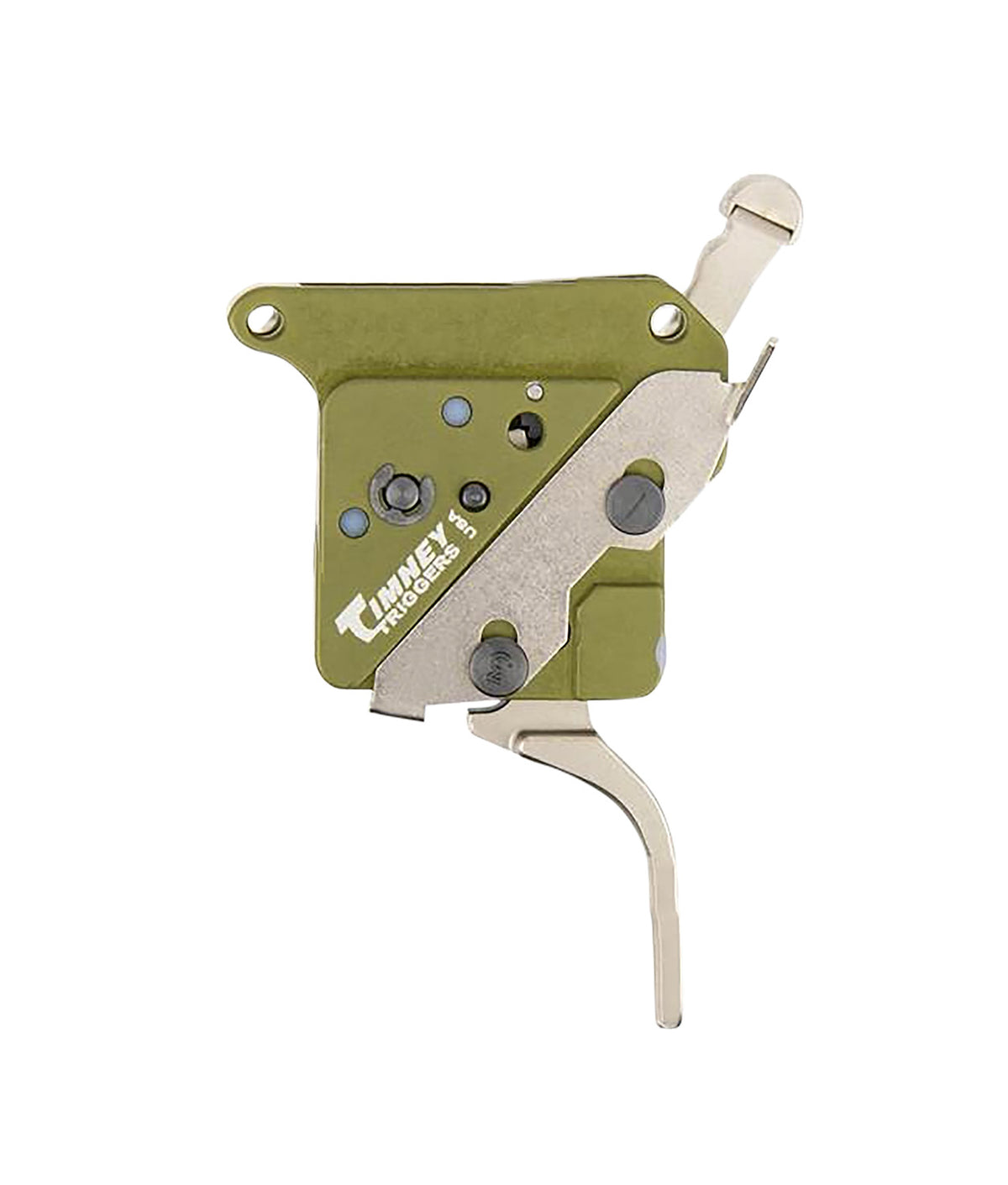 Timney Elite Hunter 51716V2 Straight Trigger 3 lbs Green/Nickel Finish Remington 700 Right