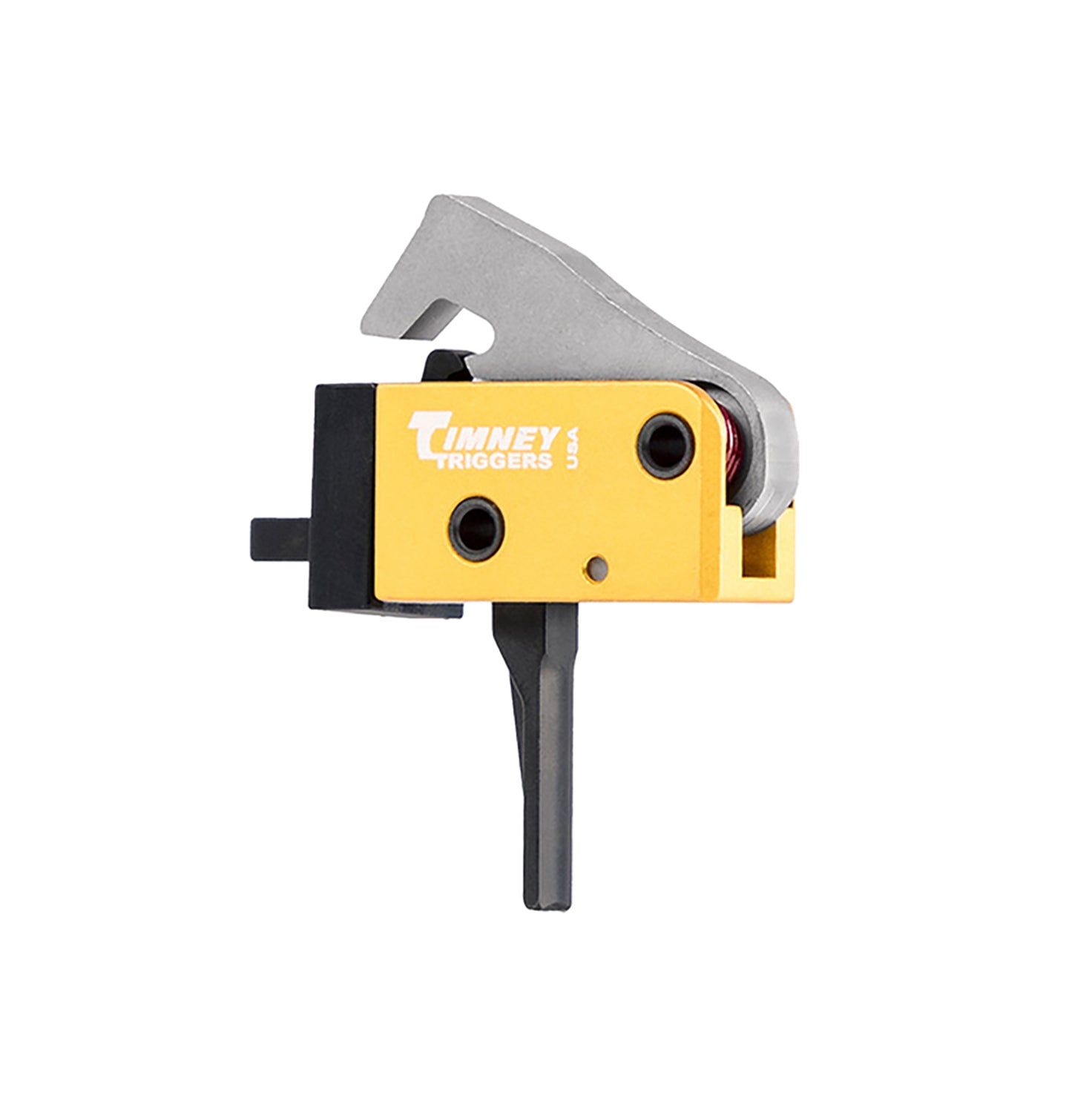 Timney 681ST AR PCC Single-Stage Straight Trigger 2.5-3 lbs Black/Gold Finish AR-Platform