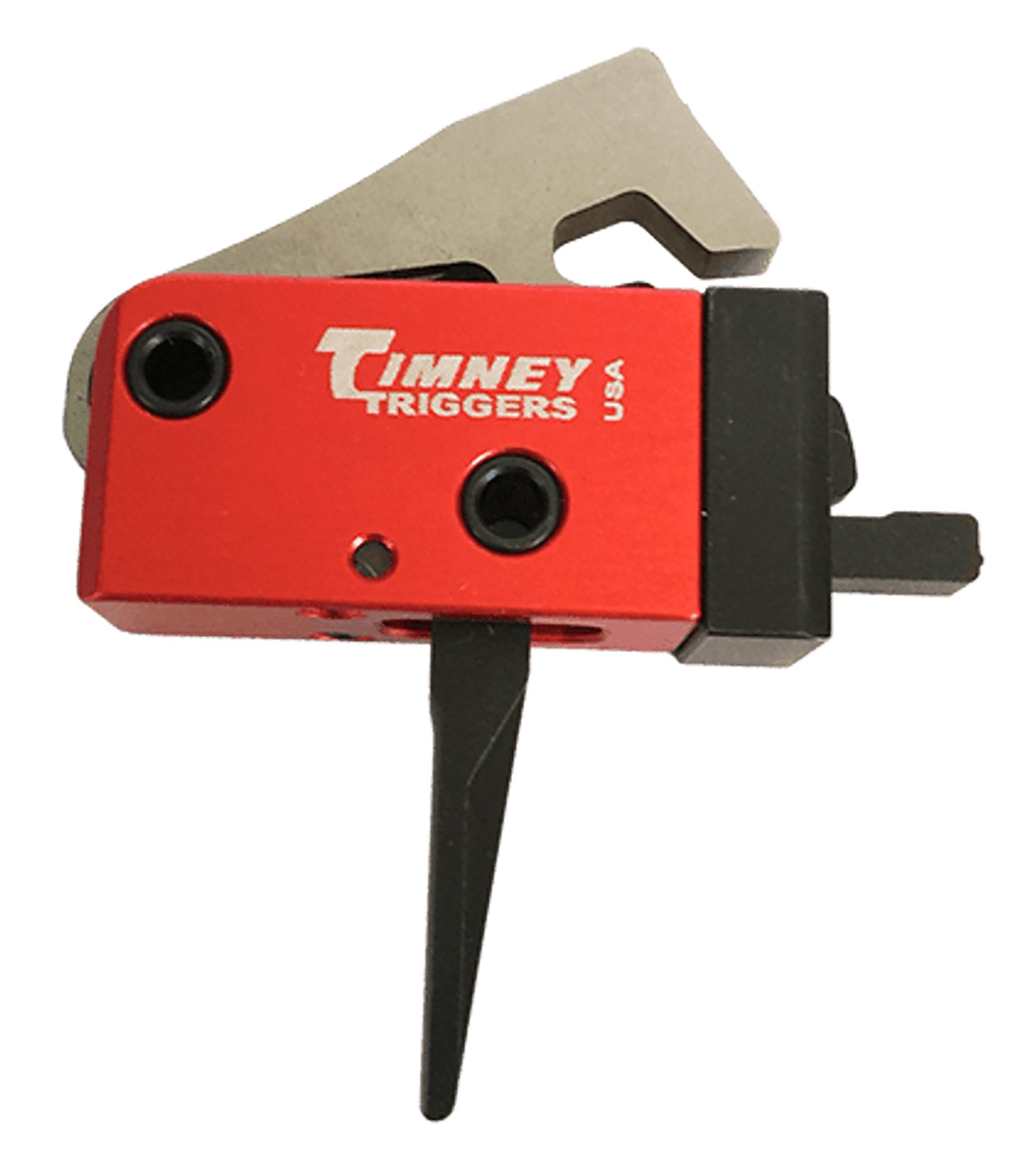 Timney 682ST AR PCC Two-Stage Straight Trigger 2 lbs Black/Red Finish AR-Platform