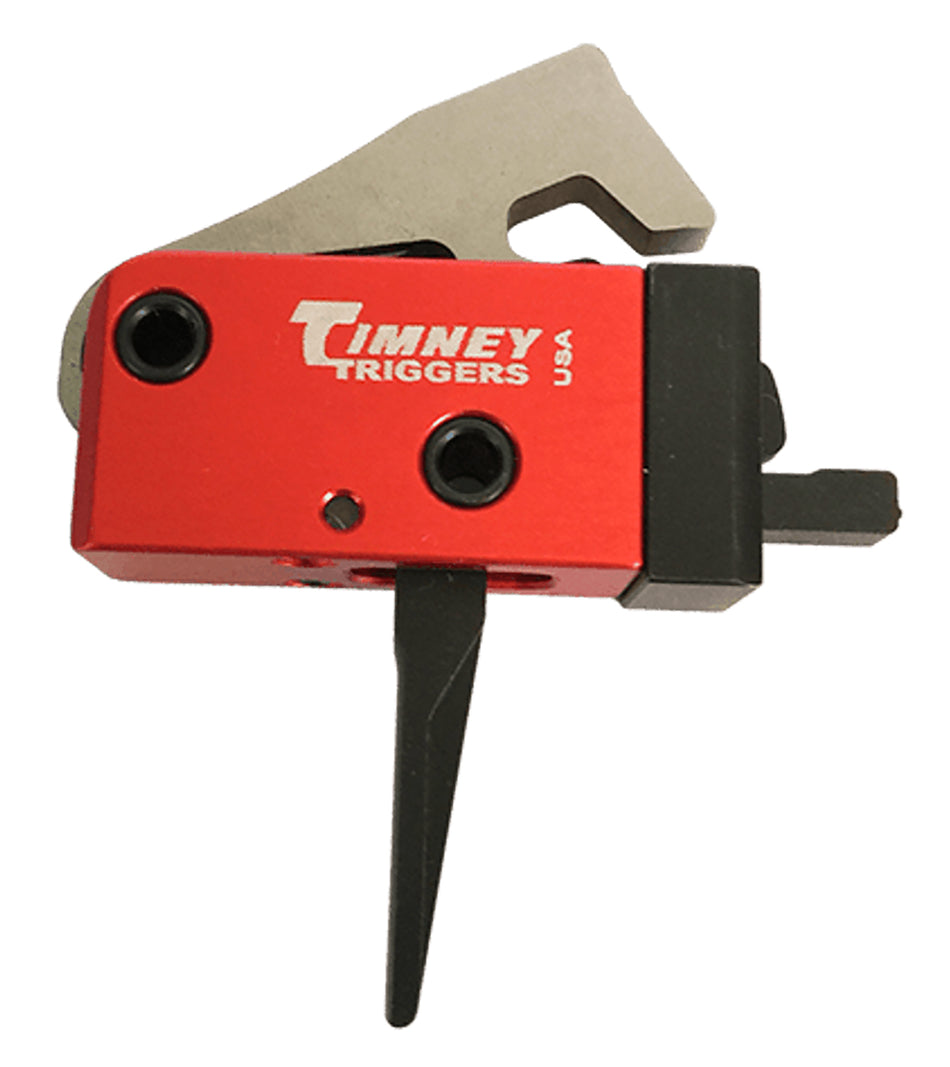 Timney 682ST AR PCC Two-Stage Straight Trigger 2 lbs Black/Red Finish AR-Platform