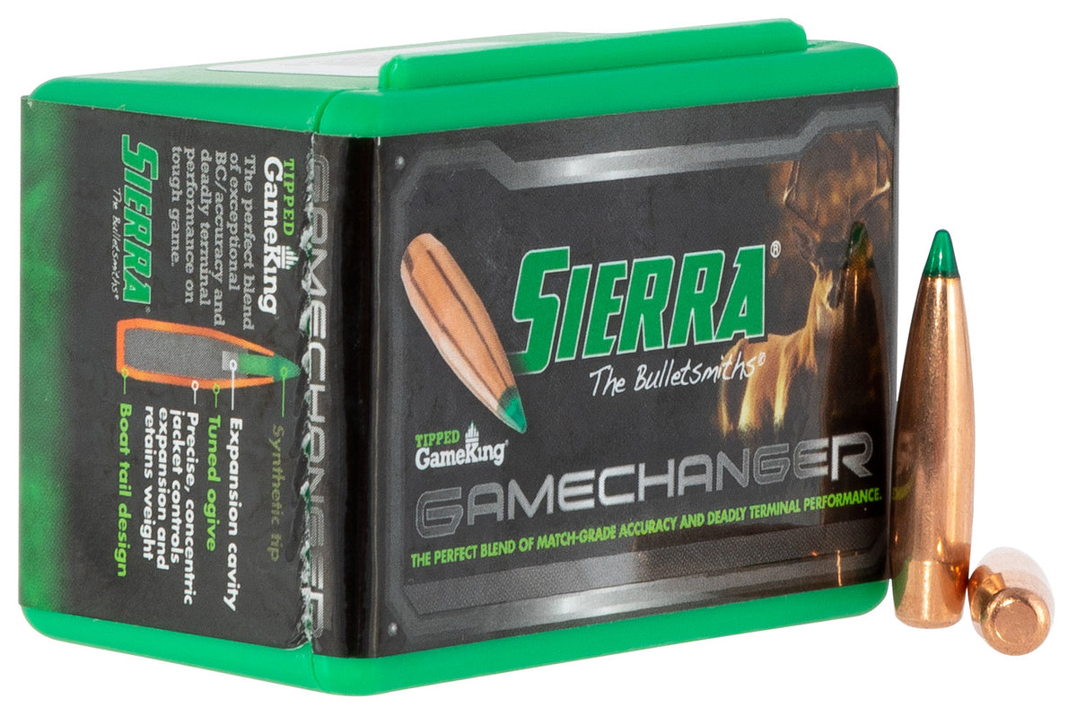 Sierra 6mm 90gr Tipped GameKing Hollow Point Boat Tail Bullets 50/Box