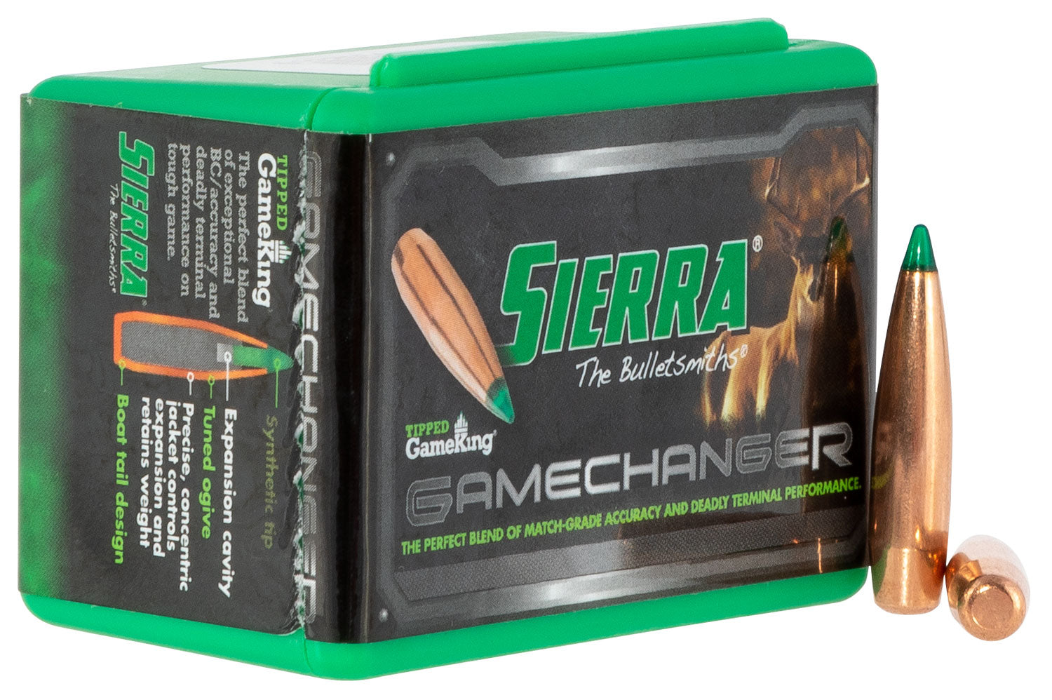 Sierra 6mm 90gr Tipped GameKing Hollow Point Boat Tail Bullets 50/Box