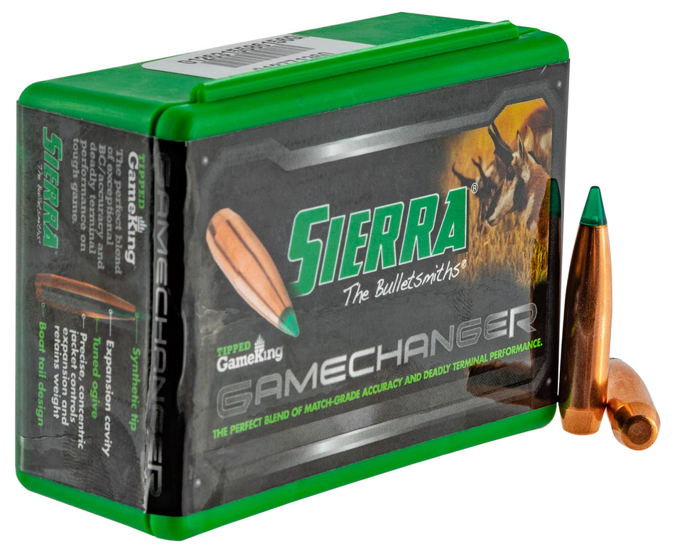 Sierra Tipped GameKing 6.5 Creedmoor 130gr HPBT Reloading Bullets 50/Box