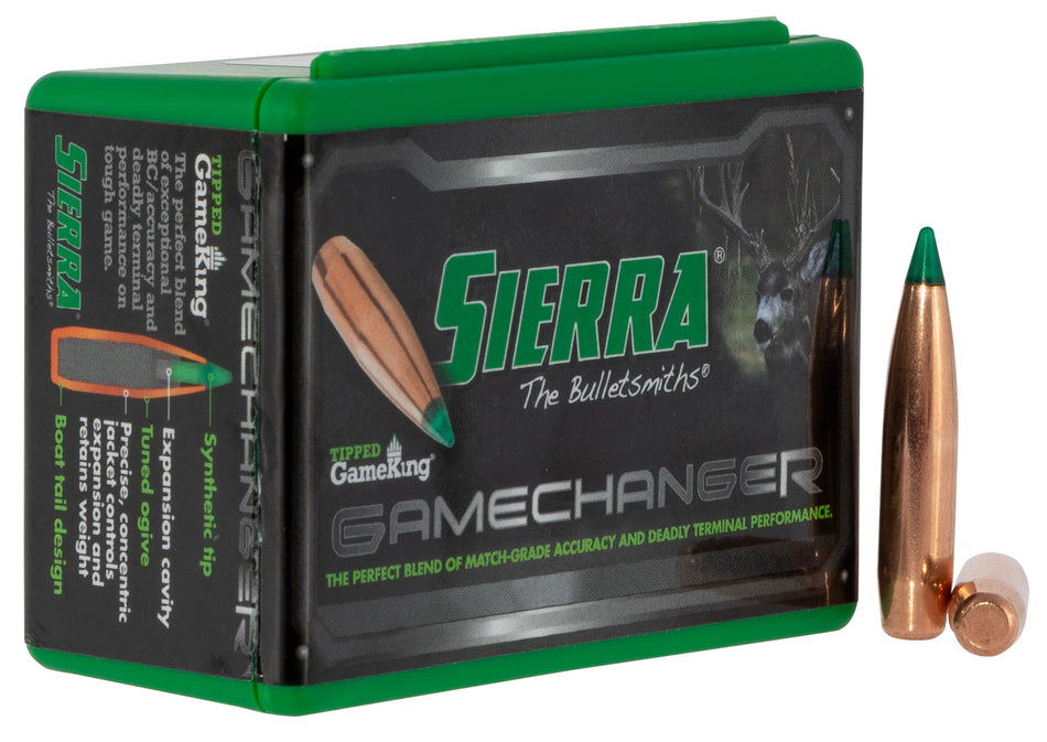 Sierra Tipped GameKing 7mm 165gr HPBT Reloading Bullets 50/Box