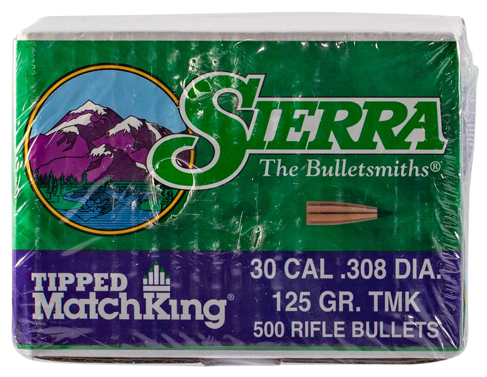 Sierra Tipped MatchKing 30 Cal 125gr Match Bullets Box of 500