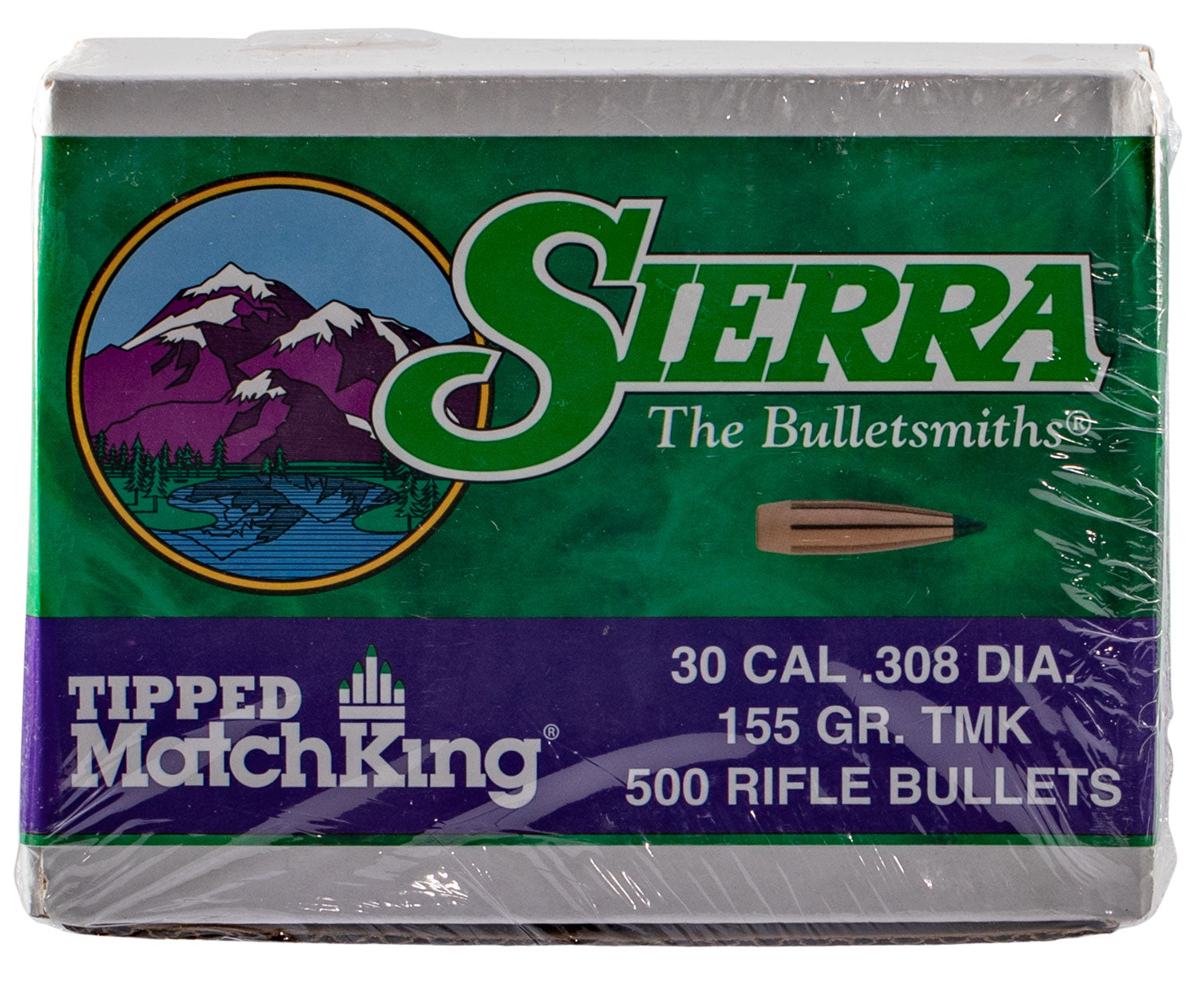 Sierra Tipped MatchKing 30 Cal 155gr Match Bullets Box of 500