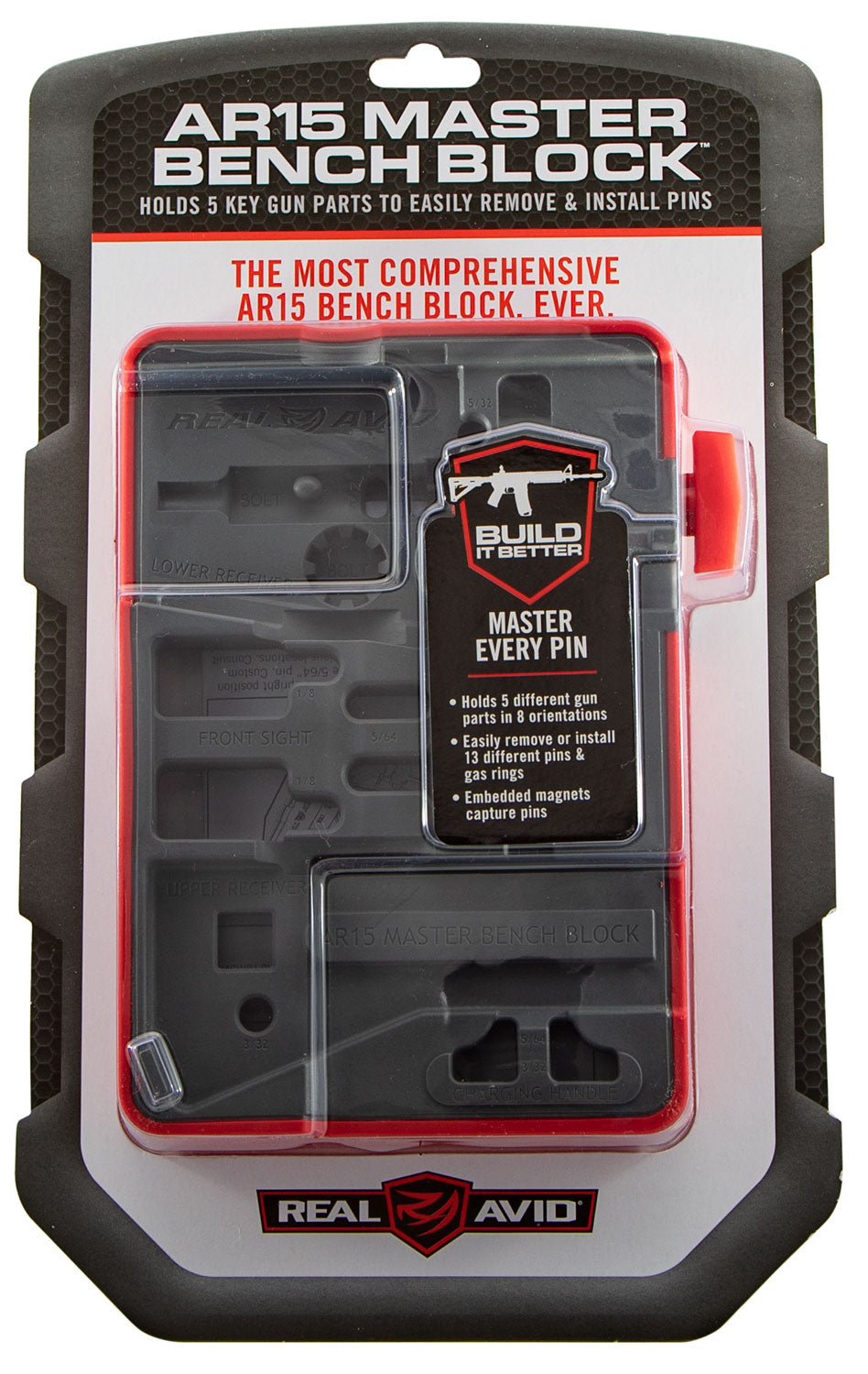 Real Avid AVAR15MBB AR-15 Master Bench Block with Embedded Magnets