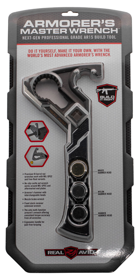 Real Avid AVAR15AMW AR-Platform Armorer's Master Wrench with Hammer