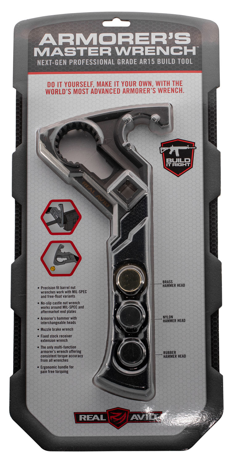 Real Avid AVAR15AMW AR-Platform Armorer's Master Wrench with Hammer