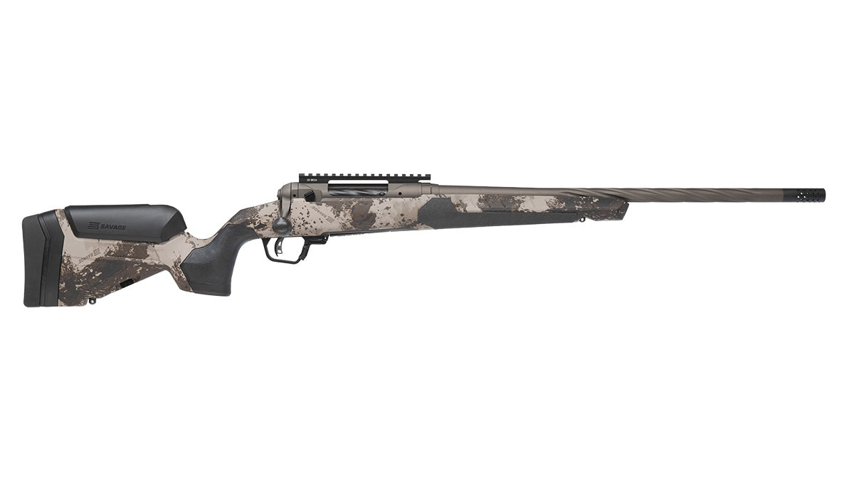Savage Arms 110 Core Hunter Pro 6mm Creedmoor 24" Fluted Barrel Bolt-Action Rifle, Western Camo AccuStock, Right Hand