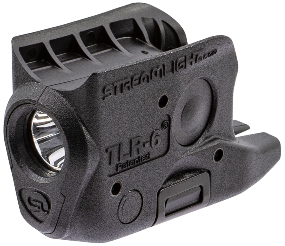 Streamlight TLR-6 Compact Gun Light, Glock 42/43, 100 Lumen LED, Light Only, Black
