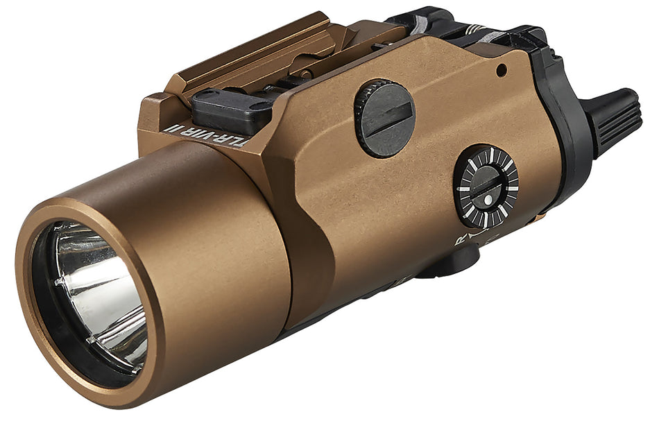 Streamlight TLR-VIR II Gun Light Coyote Anodized, 300 Lumen White LED and IR Laser Combo