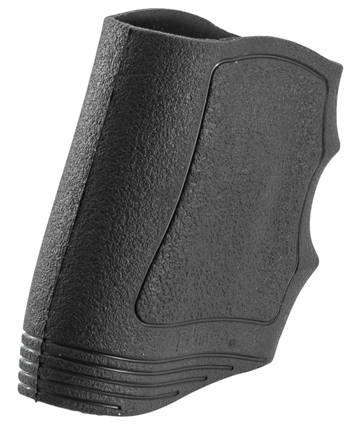 Pachmayr Gripper Slip-On Handgun Grip, Black Rubber with Finger Grooves, Universal Medium/Full Size