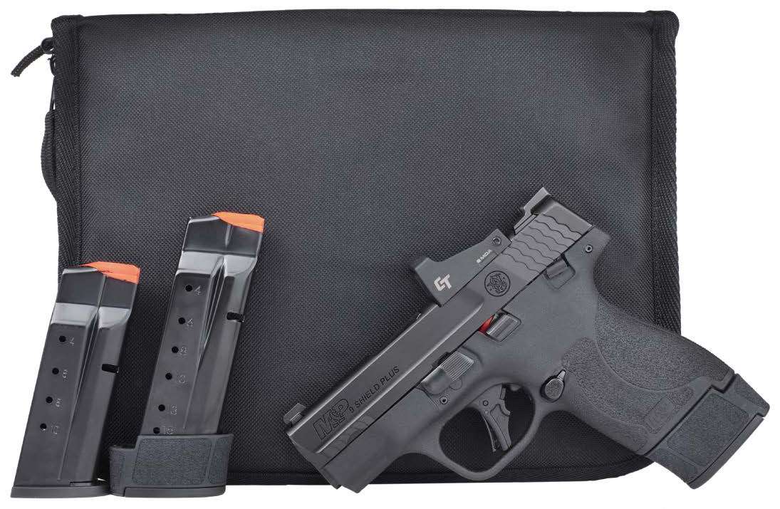 S&W M&P9 Shield Plus CT CTS1500 Bundle 9mm 3.1" Pistol with 1-10RD & 2-15RD Magazines
