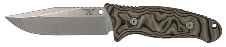 Hogue 35278 EX-F02 Fixed Blade 4.50" Clip Point, Tumble Polished 154CM Stainless, G-Mascus Green G10 Handle